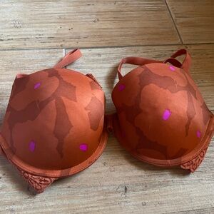 Auden Floral Rust and Magenta Bra